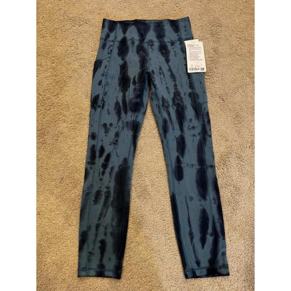 NWT Lululemon Invigorate HR Tight 25”Wash Forest Graphite GrayDesert Teal Size 6